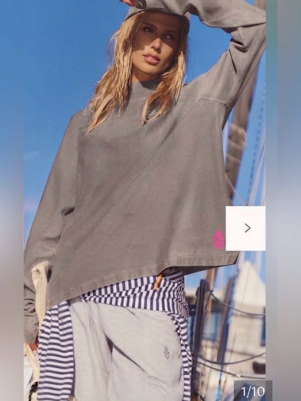 Free People Movement Restoration Layer Oversized L
 NWOT Will Fit Mult Sizes